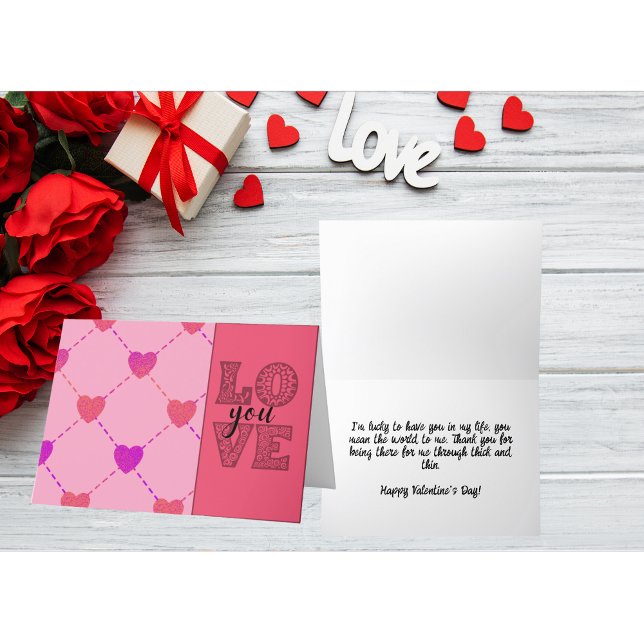 Hearts Love You Valentine's Day Holiday Card (Creator Uploaded)