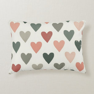 Hearts Lumbar Throw Pillow