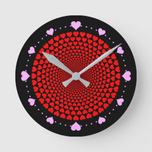Hearts Mandala Design-25870 Round Clock