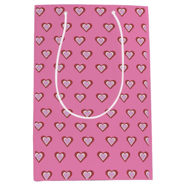 Hearts Medium Gift Bag (Front)