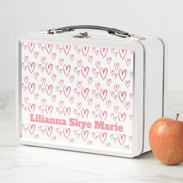 Hearts Metal Lunch Box (In Situ)