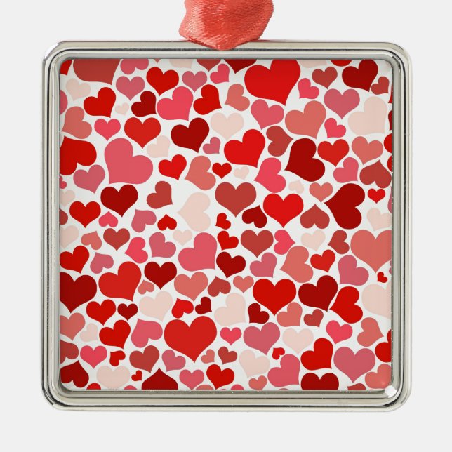 HEARTS METAL TREE DECORATION (Front)
