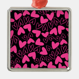 Hearts Metal Tree Decoration
