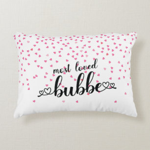 Hearts Most Loved Bubbe Decorative Cushion