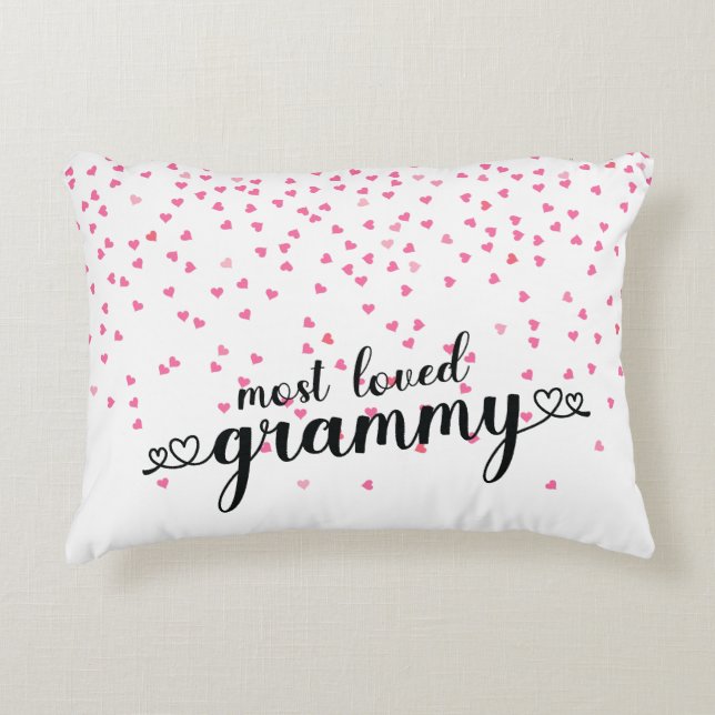 Hearts Most Loved Glammy Decorative Cushion (Front)