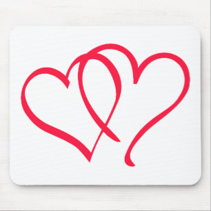 hearts mouse mat
