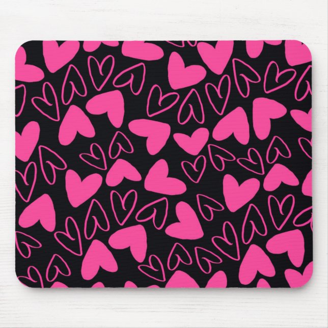 Hearts Mouse Mat (Front)