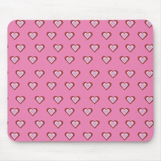 Hearts Mouse Mat (Front)