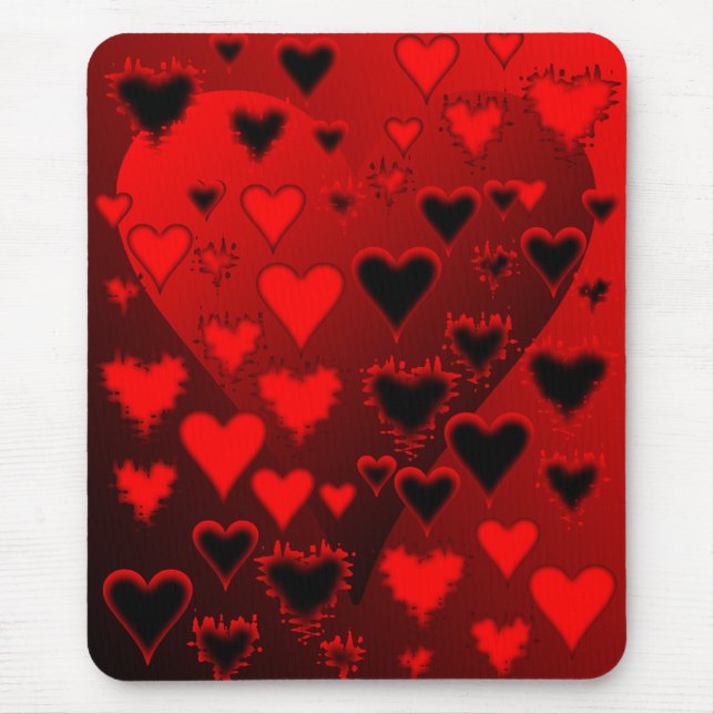 Hearts Mouse Mat (Front)