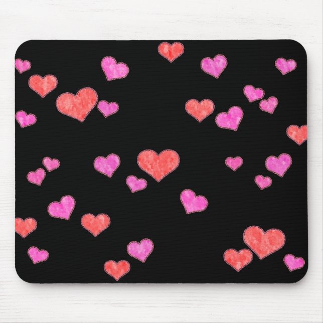 Hearts Mouse Mat (Front)