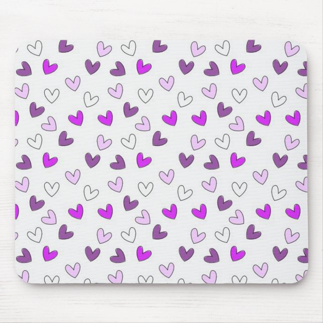 Hearts Mouse Mat (Front)