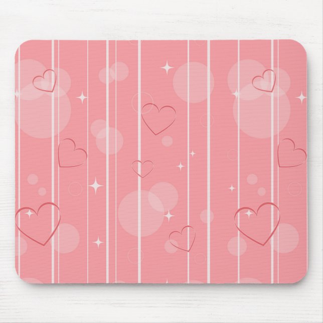 Hearts Mouse Mat (Front)