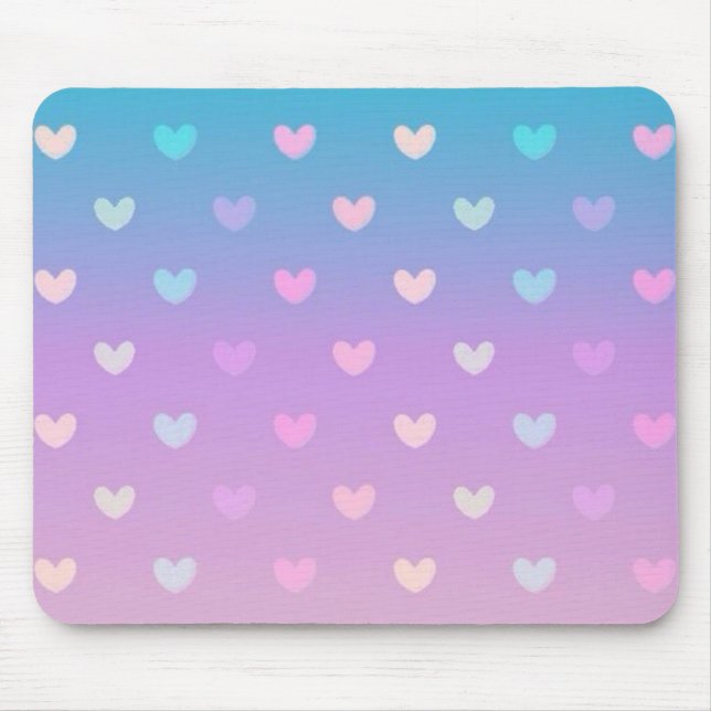 Hearts Mouse Mat (Front)