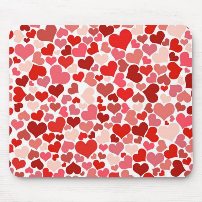 Hearts Mouse Mat (Front)