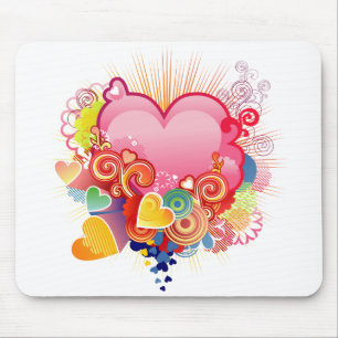 Hearts Mouse Mat