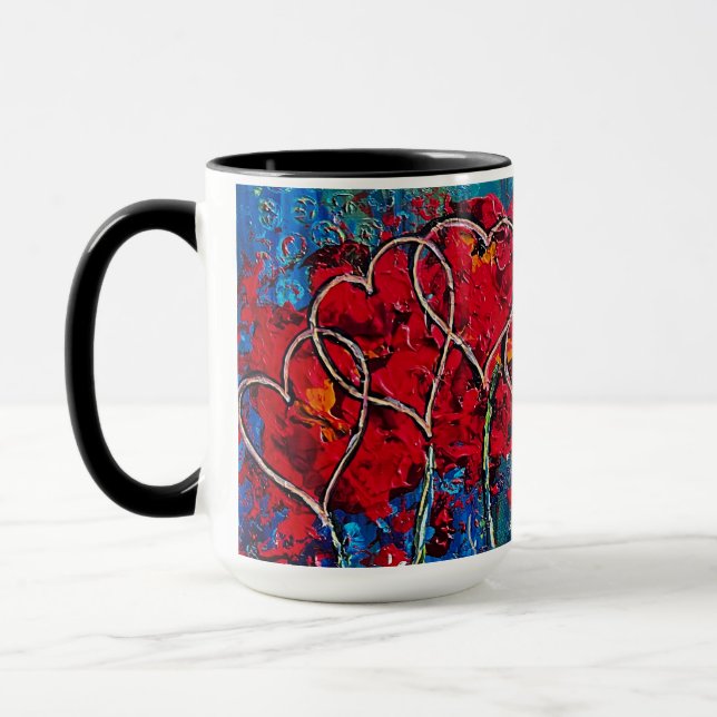 Hearts Mug (Left)