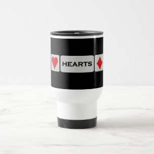 Hearts mug - choose style & colour