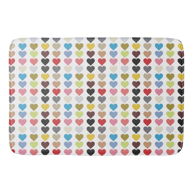 Hearts Of Colour  Bath Mat (Front)