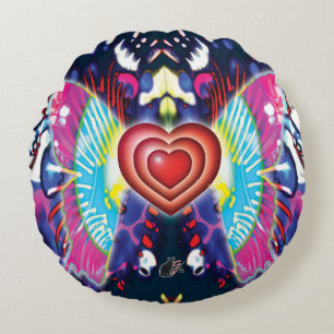 Hearts Of Glys Round Cushion