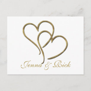 Hearts of gold postcard