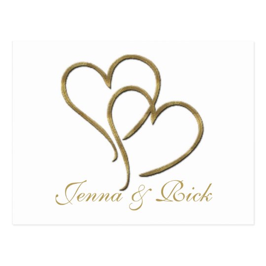 Hearts of gold postcard