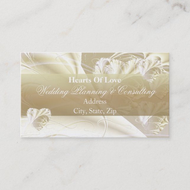 Hearts Of Love Business Card (Front)