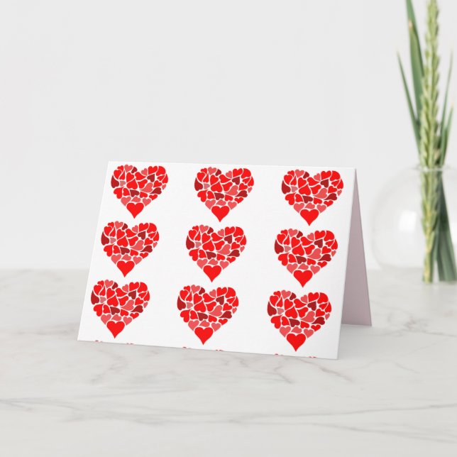Hearts of Love greeting card (Front)