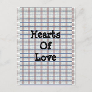 Hearts Of Love Postcard