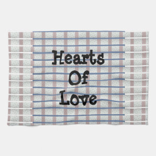 Hearts Of Love Tea Towel