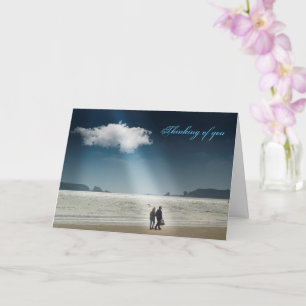 Hearts on a Beach. Card