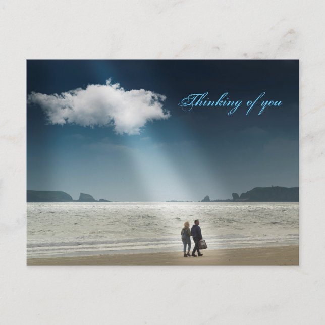 Hearts on a Beach. Postcard (Front)