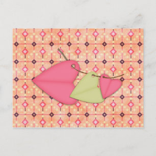 Hearts on a String Postcard