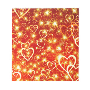 Hearts On Fire Notepad