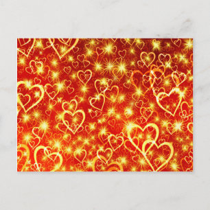 Hearts On Fire Postcard