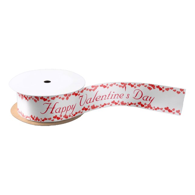 Hearts on Top and Bottom Valentine's Day  Satin Ribbon (Spool)
