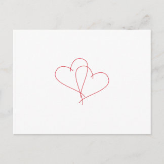 Hearts Open Postcard
