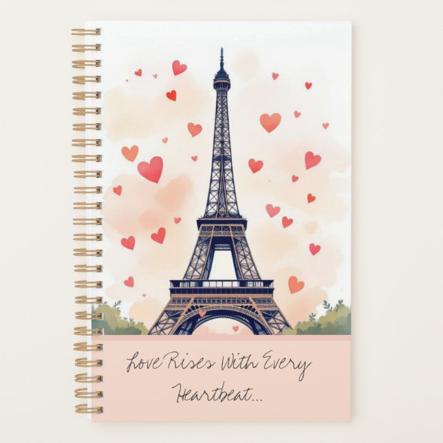 Hearts Over Paris Planner (Front)