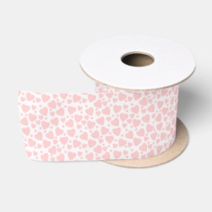 hearts Pale Pinkcute Satin Ribbon