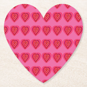 Hearts Paper Coaster