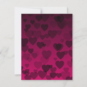 Hearts Pattern 18 Card