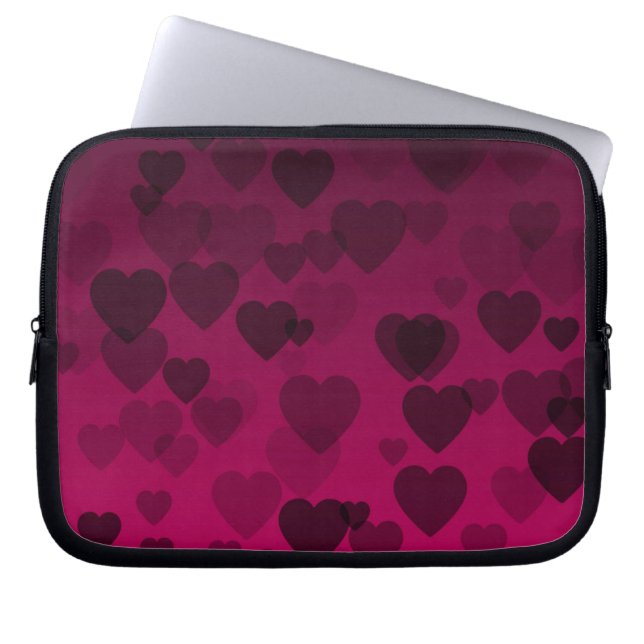 Hearts Pattern 18 Laptop Sleeve (Front)