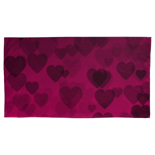 Hearts Pattern 18 Pillowcase (Front)