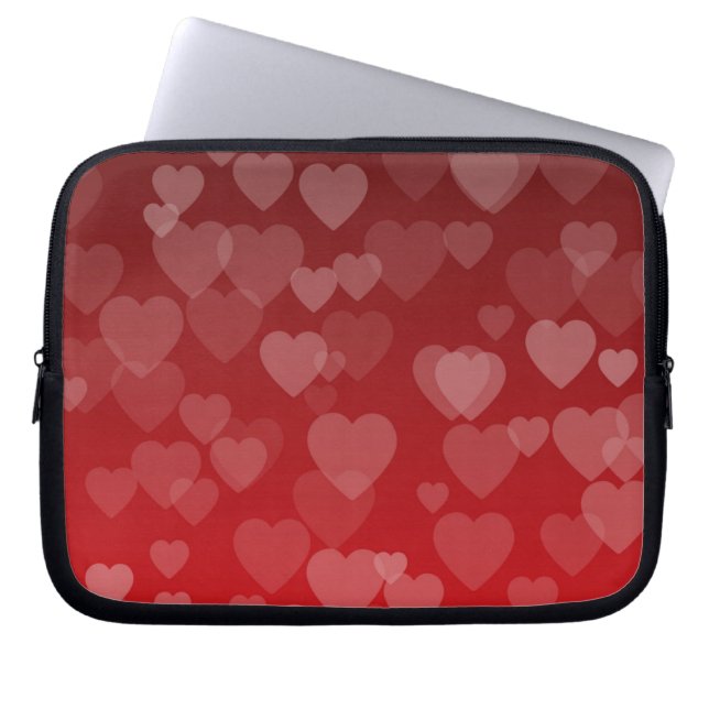 Hearts Pattern 19 Laptop Sleeve (Front)