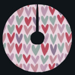 Hearts Pattern 1 Brushed Polyester Tree Skirt<br><div class="desc">This design of hearts is perfect for the Valentine's Day lovers in your life!</div>