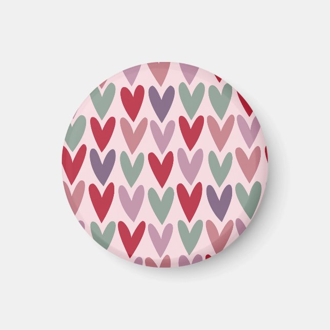 Hearts Pattern 1 Magnet (Front)