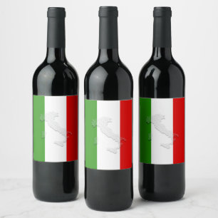 Hearts Pattern 1 Wine Label