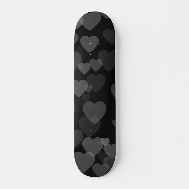 Hearts Pattern 20 Skateboard (Front)