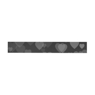 Hearts Pattern 20 Wrap Around Label