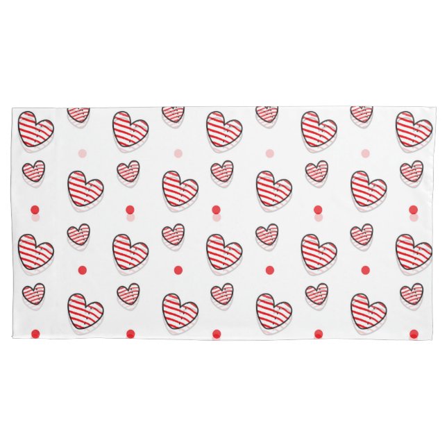 Hearts Pattern 21 Pillowcase (Front)