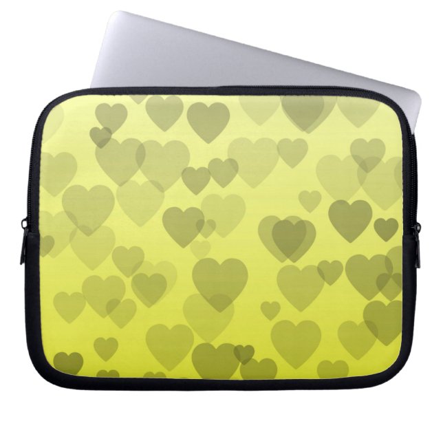 Hearts Pattern 22 Laptop Sleeve (Front)